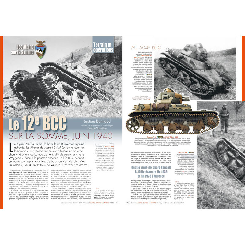 GBM 130 - La couverture Guerre-blindes-materiel-n130