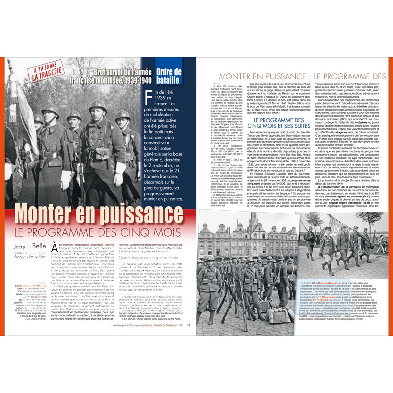 GBM 132 - La couverture + informations Covid-19 Guerre-blindes-materiel-n132