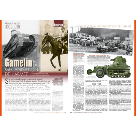 GBM 138 - La couverture et le sommaire Guerre-blindes-materiel-n138